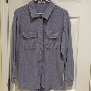 Rewind Large lilac snap button shirt Juniors